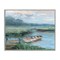 Stupell Industries Docked Rowboat at Lake's Edge Framed Giclee By Sally Swatland